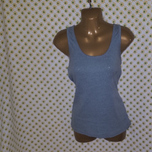 Light Green Universal Thread Ribbed Razorback Tank Top - Picture 2 of 4